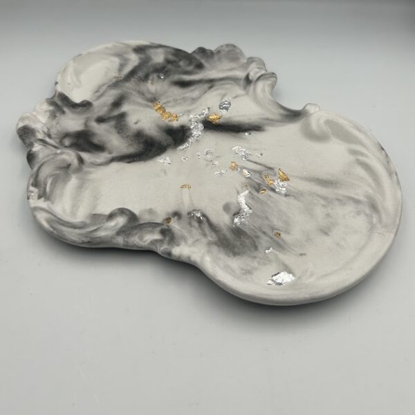 Διακοσμητική Πιατέλα "Midnight Marble" από Jesmonite
