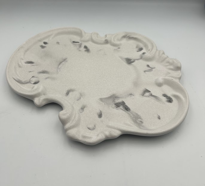 Χειροποίητη Διακοσμητική Πιατέλα Jesmonite – Pearl Marble Collection - Image 3